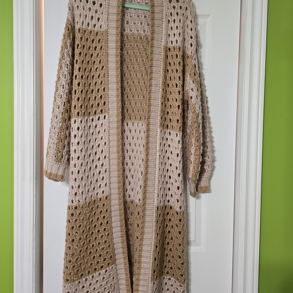 Gentle Fawn Soft Knit Cardigan in Beige and Tan